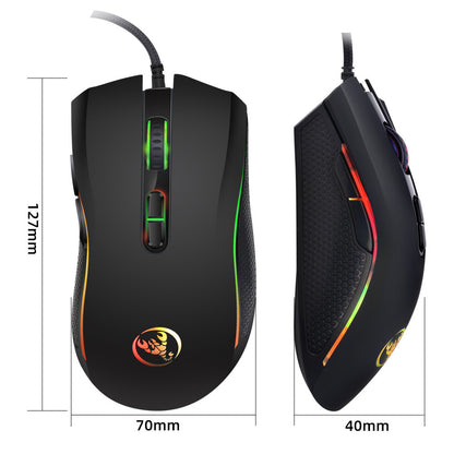 Gaming wired mouse dpi four-speed adjustable up to 3200dpi